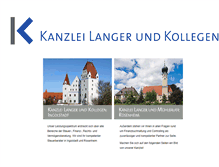 Tablet Screenshot of kanzleilanger.de